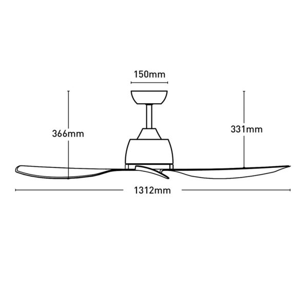 52  Edrington AC Ceiling Fan White FC1160133WH Mercator Lighting Online