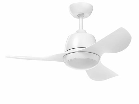 36  Edrington Mini AC Ceiling Fan White with Light FC1168093WH Mercator Lighting on Sale