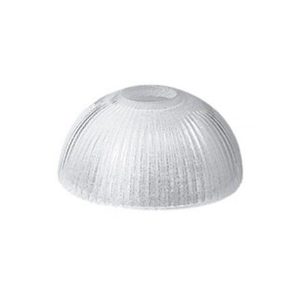 CLEARANCE Ribbed Glass Shade in White Superlux Lighting - Q585-AC Discount