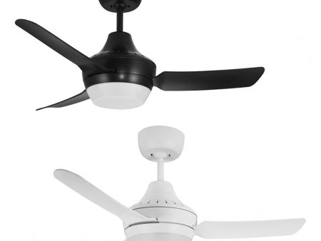 36  Stanza AC Ceiling Fan Black, White with Light STA903XX-L Ventair Online now