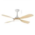 50  Hampton Smart WIFI DC Ceiling Fan Black, White, White Oak with Light MHDC1343 Martec Lighting Online now