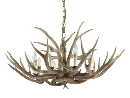 Chalet Chandelier 8Lt in Beige Fashion